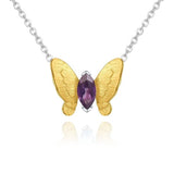 Amethyst butterfly necklace nz