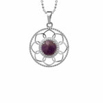 Amethyst flower necklace nz