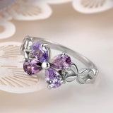 Amethyst flower ring nz
