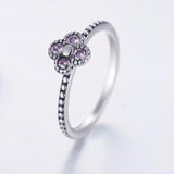 Amethyst flower silver ring nz