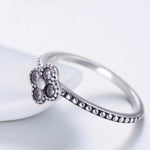 Amethyst flower silver ring nz