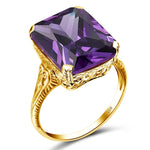 Amethyst gold ring nz