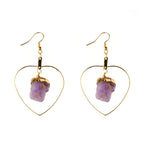 Amethyst heart earrings nz
