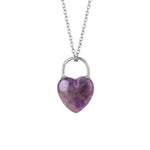 Amethyst heart necklace nz