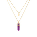Amethyst hexagon necklace nz