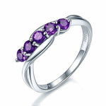Amethyst minimalist ring nz