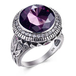 Amethyst modern ring nz