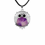 Amethyst owl necklace nz
