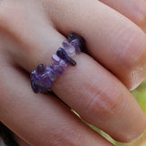 Amethyst Pearl Ring nz