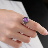 Amethyst ring in metal nz