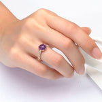 Amethyst ring rose gold nz