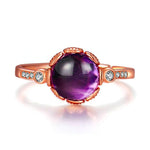 Amethyst ring rose gold nz