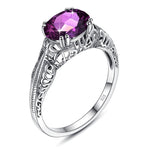 Amethyst silver ring nz