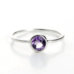 Amethyst thin ring nz