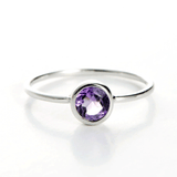 Amethyst thin ring nz