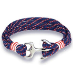 Anchor bracelet Paracord Rope Blue nz