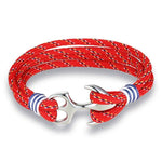 Anchor bracelet Paracord Rope Red nz