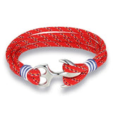 Anchor bracelet Paracord Rope Red nz
