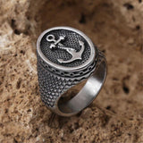 Anchor signet ring nz