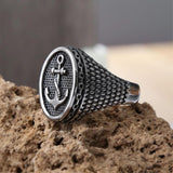 Anchor signet ring nz
