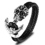 Anchor skull bracelet Silver nz