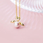 Angel and pearl pendant nz