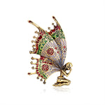 Angel butterfly brooch Gold nz
