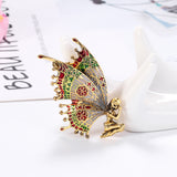 Angel butterfly brooch Gold nz