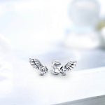 Angel earrings sterling silver 925 nz