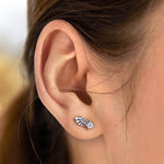 Angel earrings sterling silver 925 nz