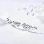 Angel wing shaped earrings nz