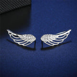Angel wing shaped earrings nz