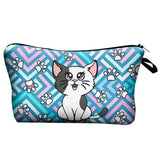 Animal print makeup bag Cartoon cat nz