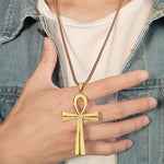Ankh cross necklace Gold nz