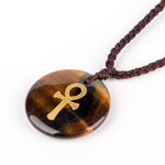 Ankh cross tiger eye pendant nz