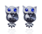 Anthracite Owl earrings nz