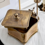 Antique Brass Jewellery Box nz