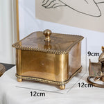Antique Brass Jewellery Box Style 1 nz