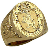 Antique heraldic lion ring nz