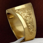 Antique heraldic lion ring nz
