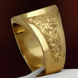 Antique heraldic lion ring nz