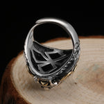 Antique silver dragon ring nz