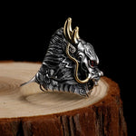 Antique silver dragon ring nz