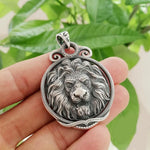 Antique Silver Lion Pendant nz