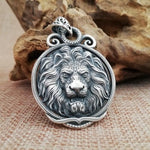 Antique Silver Lion Pendant nz