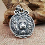 Antique Silver Lion Pendant nz