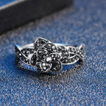 Antique style flower ring nz