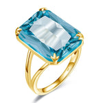 Aquamarine gold ring nz