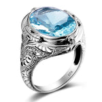 Aquamarine luxury ring nz