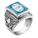 Aquamarine men’s ring nz